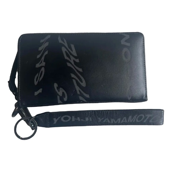 Y-3 Yohji Yamamoto Black Leather Wallet - Picture 1 of 3